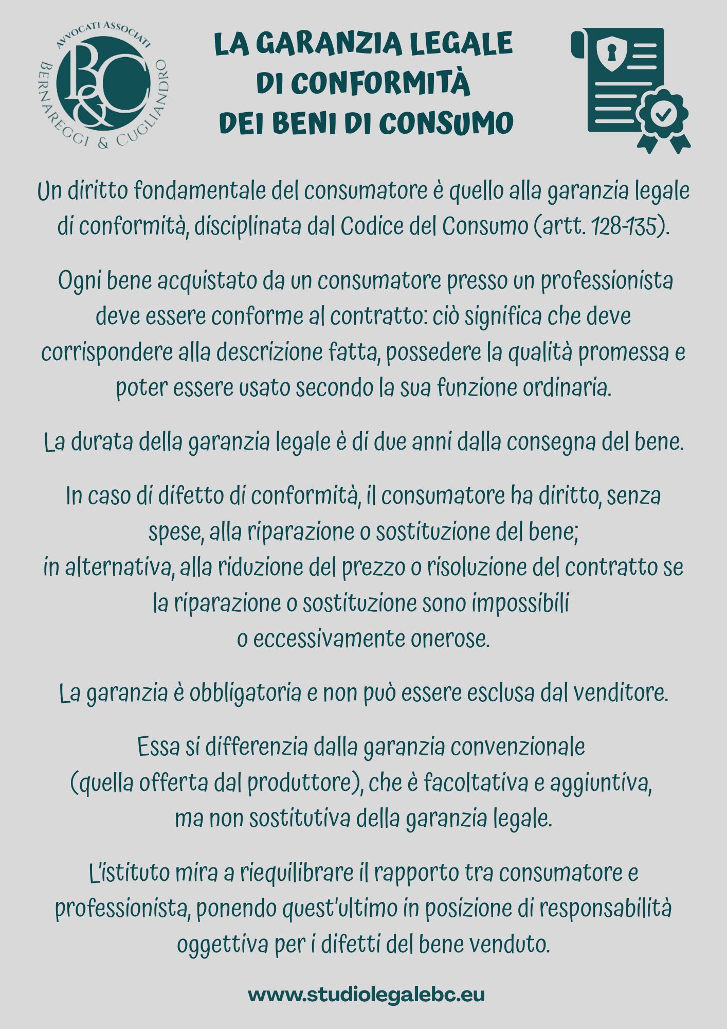 Garanzia legale di conformità