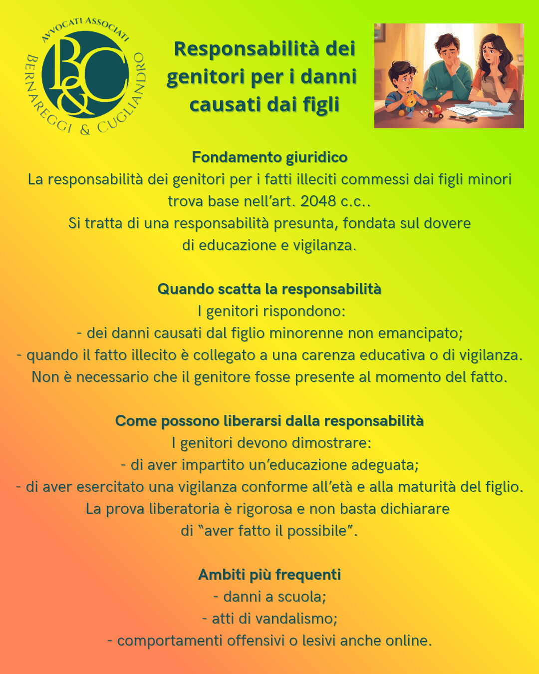 Responsabilit&agrave; dei genitori 